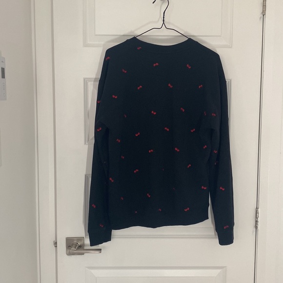 ZOO YORK - cherry sweater crew neck embroidered size medium - Picture 5 of 6
